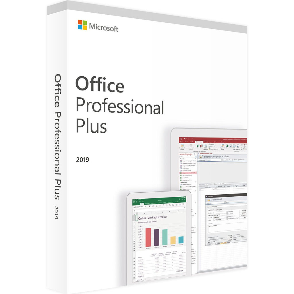 Microsoft Office Professional 2019 til Windows – Word, Excel, PowerPoint, Outlook, Access og Publisher